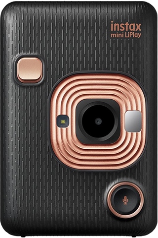Fujifilm Instax Mini LiPlay Instant Camera - Elegant Black, B